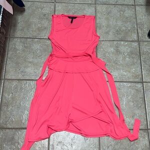 BCBGMaxAzria pink peplum cocktail dress